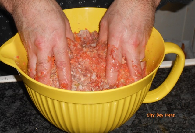 Mix until evenly worked